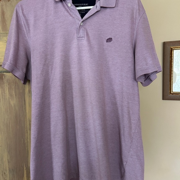 Banana Republic Men's Lavender Polo Shirt - Picture 1 of 2